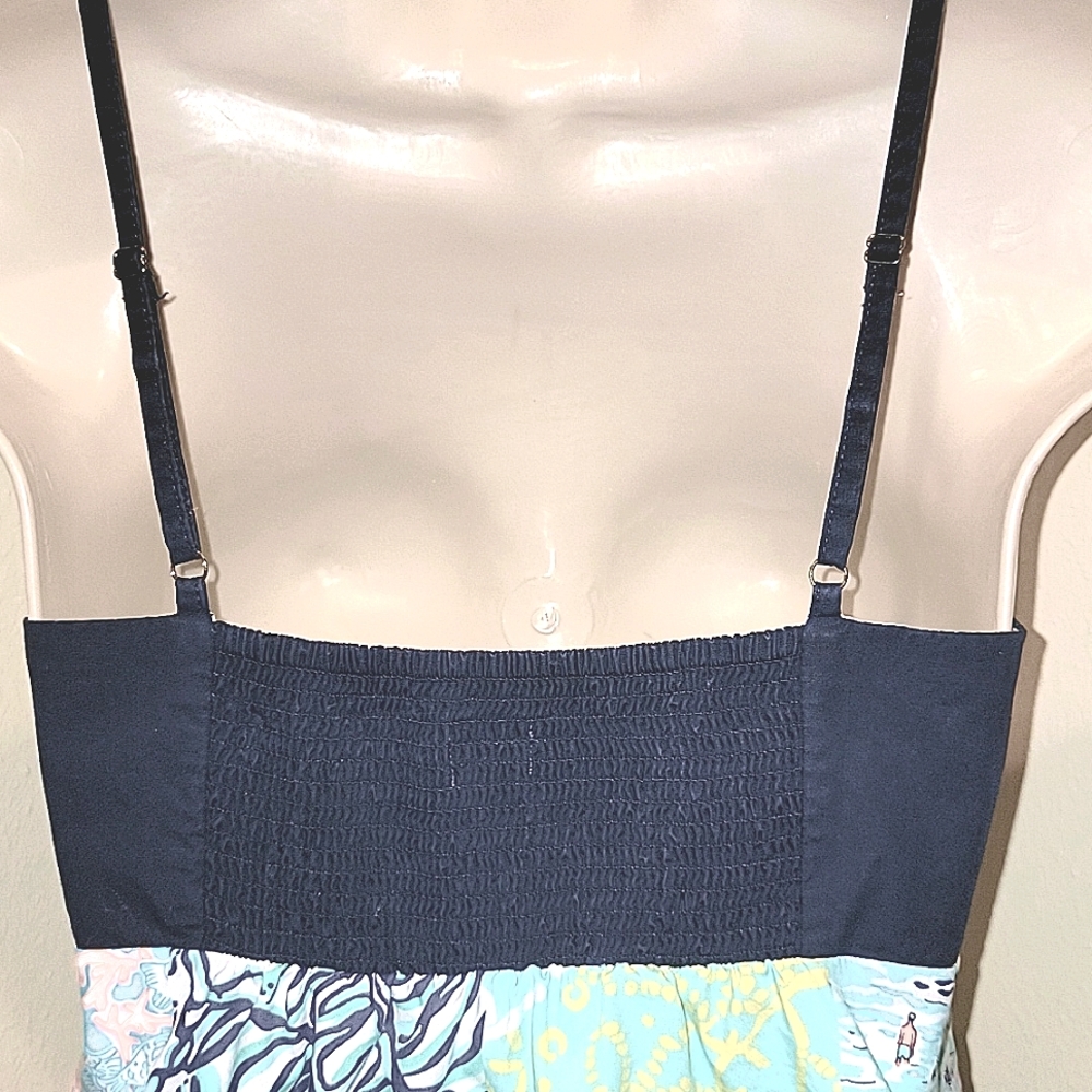 LILLY PULITZER RILEE MIXED PATCHWORK PATTERN SUNDRESS - Picture 4 of 10